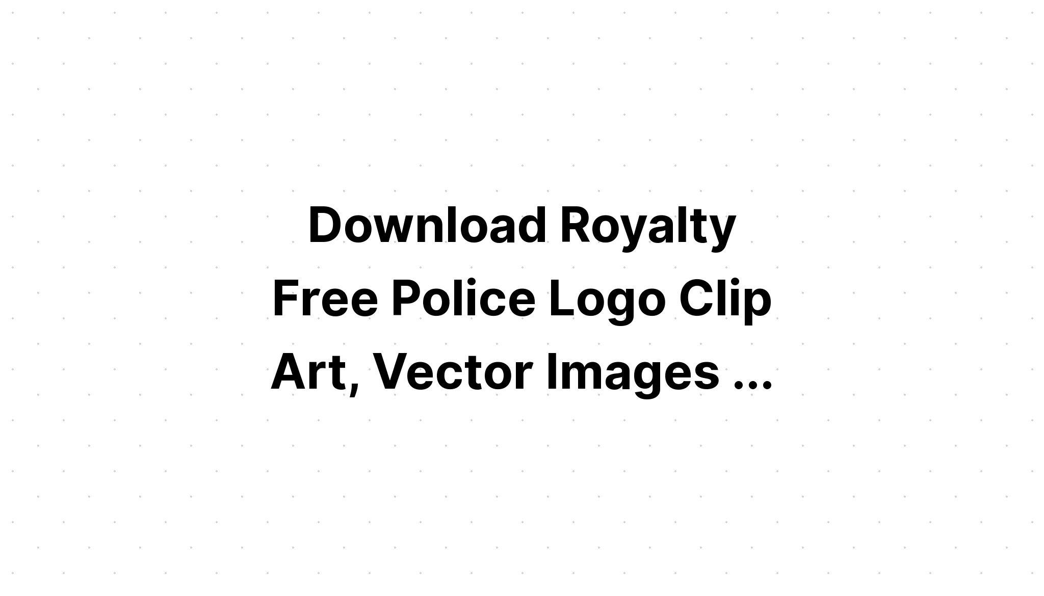Download Police Silhouettes SVG File